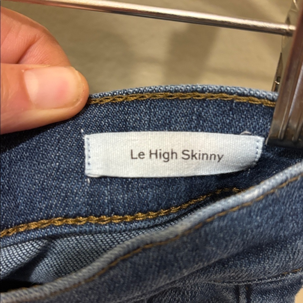 Frame Denim Dark Blue Le High Skinny Jeans - Picture 7 of 10